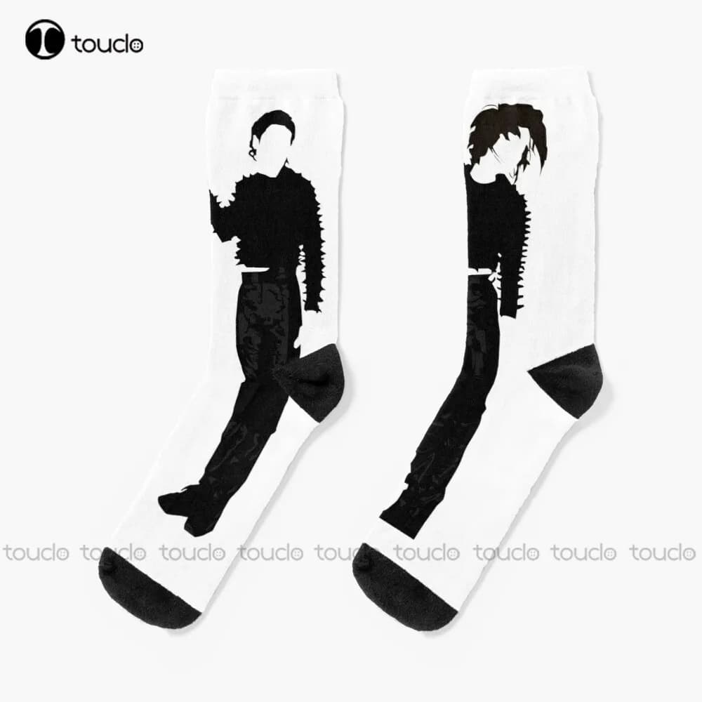 Michael & Janet Jackson "Scream" Socks Halloween Boot Socks For Men Street Skateboard Socks Custom Gift Street Skateboard Socks