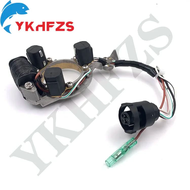 6H3-85510-A0 Stator Assembly for Yamaha Outboard Motor 60HP 70HP, Pulser Coil Assy,K50 /60F/P60/E60H/ 70B/70E,Strip aluminum
