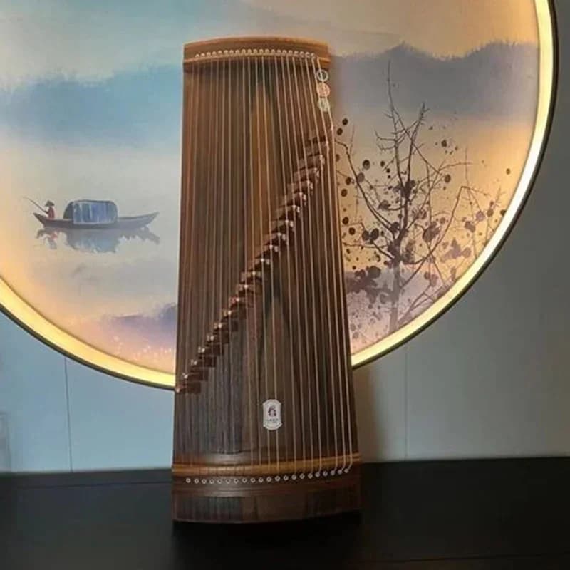 Mini Guzheng Travel Nails Chinese Traditional String Instruments Guzheng Hard Shell Case Finger Pick Instrument Accessories