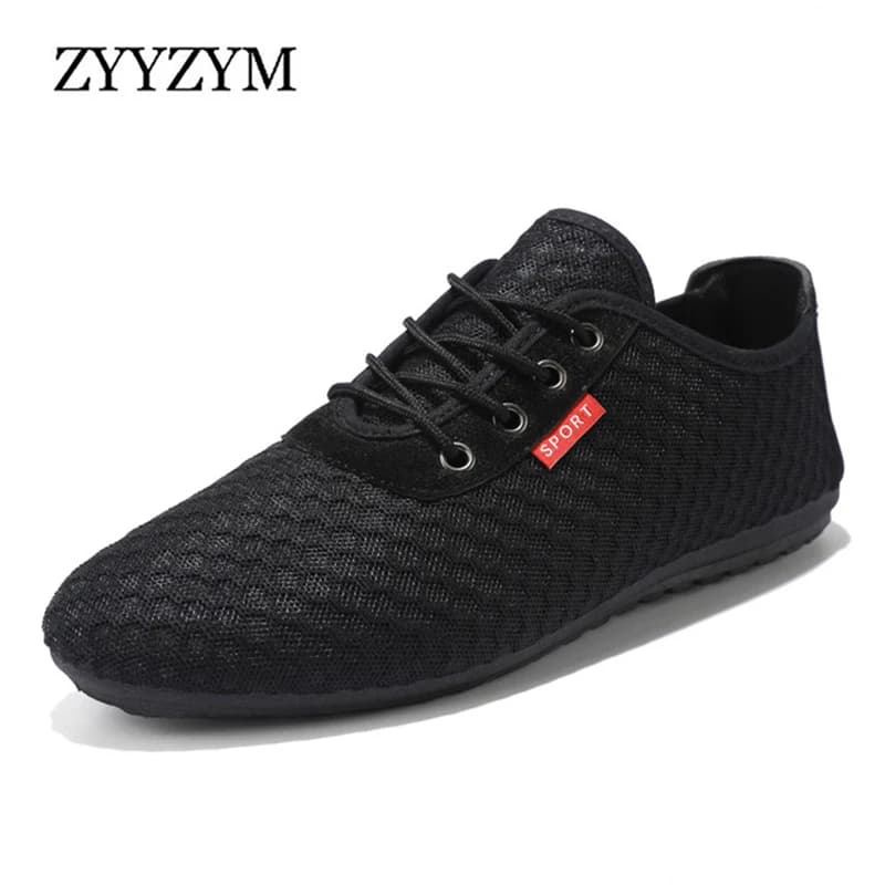 Summer Mesh Shoes Men's Casual Light Breathable Trend Soft Sole Mesh Single Shoes For Men