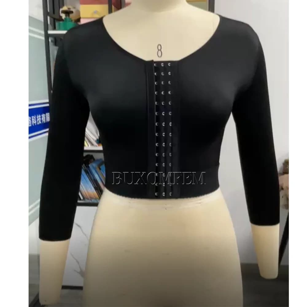 Smooth Sleeved Seamless Thong Bodysuits High Quality Adjustable Tops with Hook Eyes Versatile Daily Black Shapewear Vest 2024