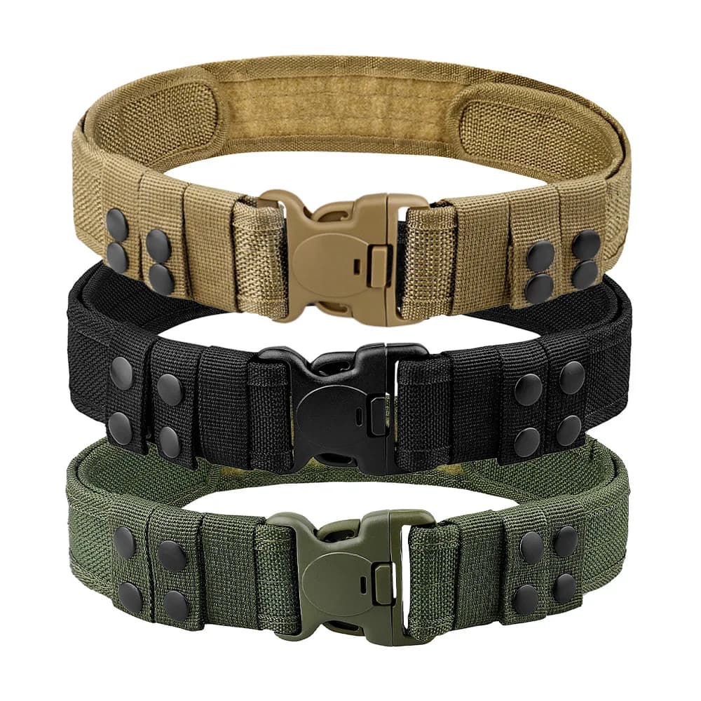 Men's new nylon belt polyester woven belt multi-functional tactical belt for outdoor sports