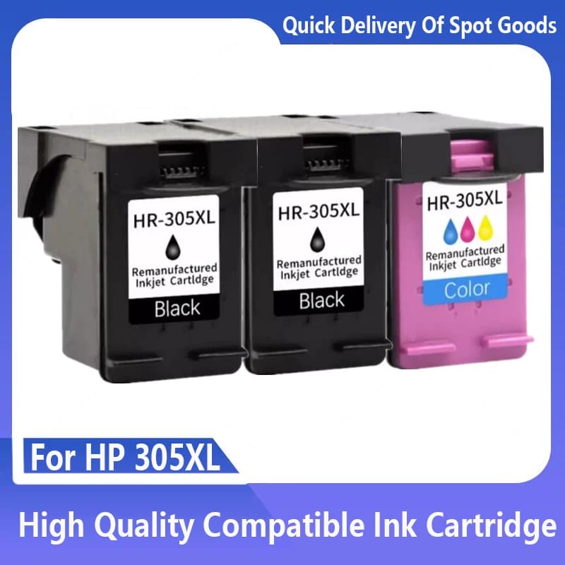 305XL Ink Cartridge Compatible for HP 305 XL DeskJet 2710 2730 2720 4110 4120 4130 4134 2320 Envy 6020 6022 6030 6032 Printer