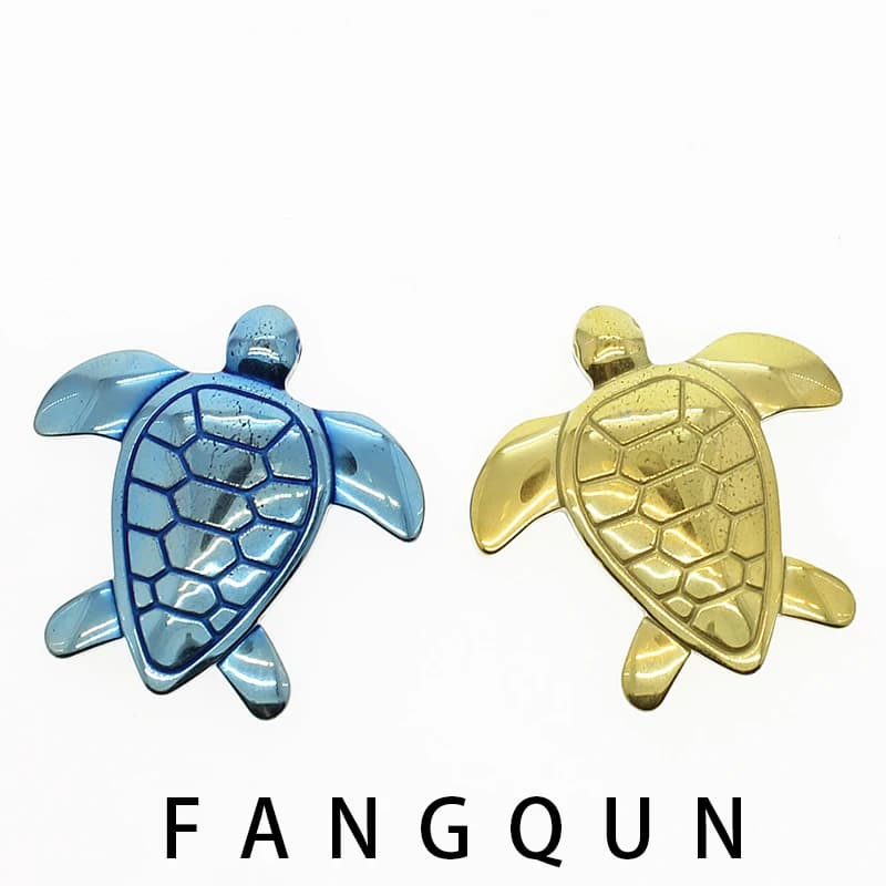 New Natural Stone Hematite Tortoise Charms Pendant for Woman Men  Bracelets Bangles Necklaces DIY Fashion Jewel Making