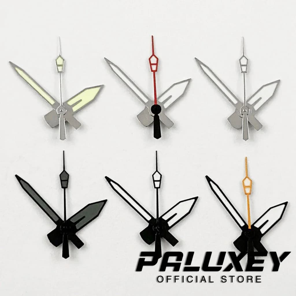 Watch Hands Green Luminous Replacement Accessory Parts Fits For NH35 NH36 NH38 NH39 NH70 NH72  Movement Watches Pointers