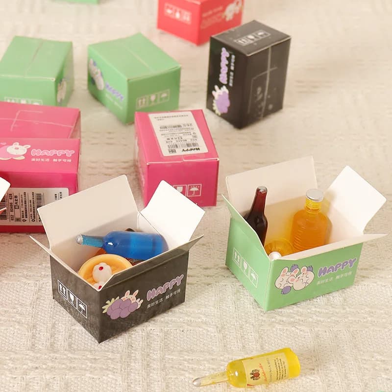 New Cute Bottle Food Express Package Blind Box Toys Action Surprise Tide Play Figures Blind Bag For Kids Gifts