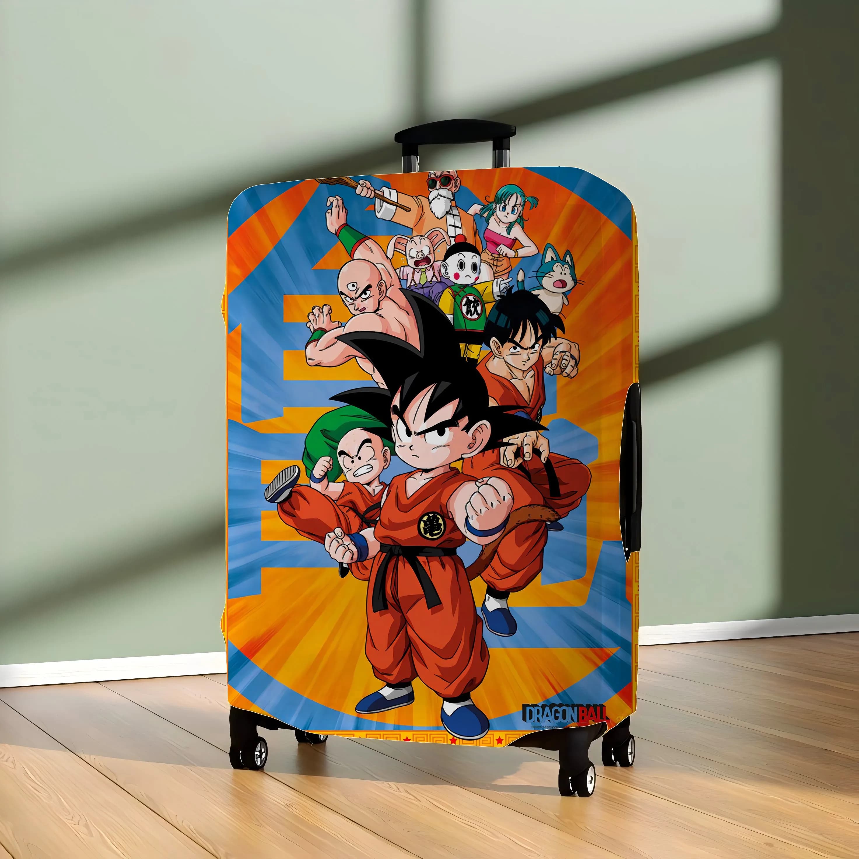 Son Goku Luggage Cover Storage Bag Suitcase Protector Dragon Ball Traveling Travel Accessories Covers Case For Protective Bags