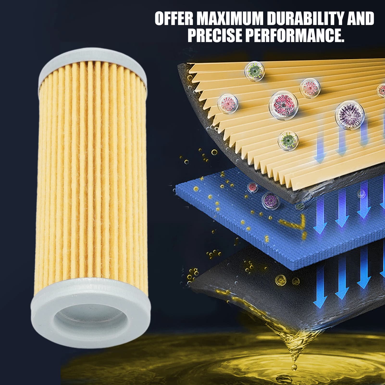 4 Pcs Motorcycle Oil Filter For KTM SX SXF SXS EXC EXC-F EXC-R XCF XCF-W XCW SMR 250 350 400 450 505 530 2007-2020