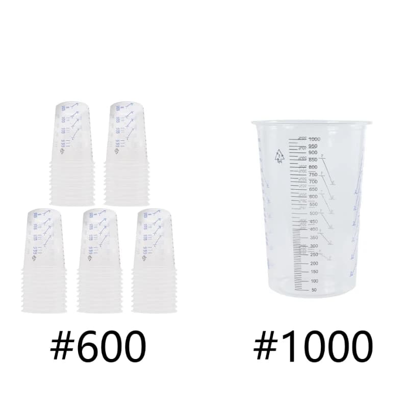 Set of 50 Clear Graduated Cups for Epoxy Resin Paint Mixing and Cooking Uses Drop shipping