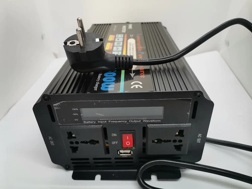 1000W DC 12V TO AC 110V 120V 60HZ Rechargeable modified wave UPS inverter with charger