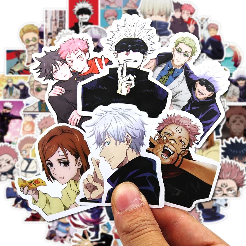30/60/180pcs Cool Anime Jujutsu Kaisen Stickers Satoru Gojo Decals Skateboard Laptop Motorcycle Waterproof Classics Toys Sticker