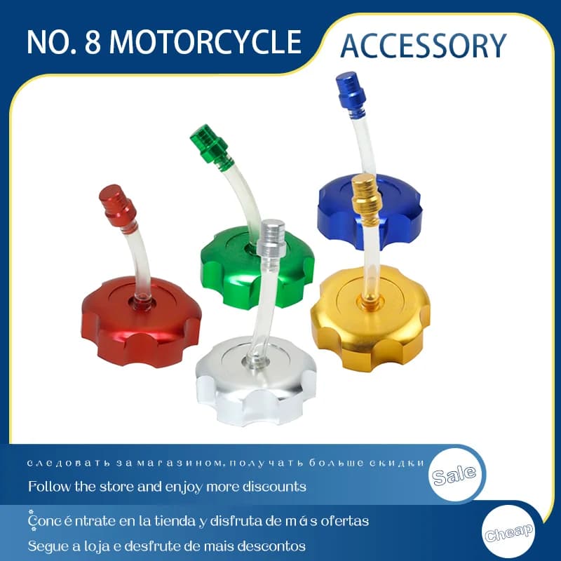 40mm CNC Universal Motorcycle Aluminum Gas Fuel Tank Cap Breather Vent ATV Dirt Pit Bike 110cc 125cc 150CC ATV