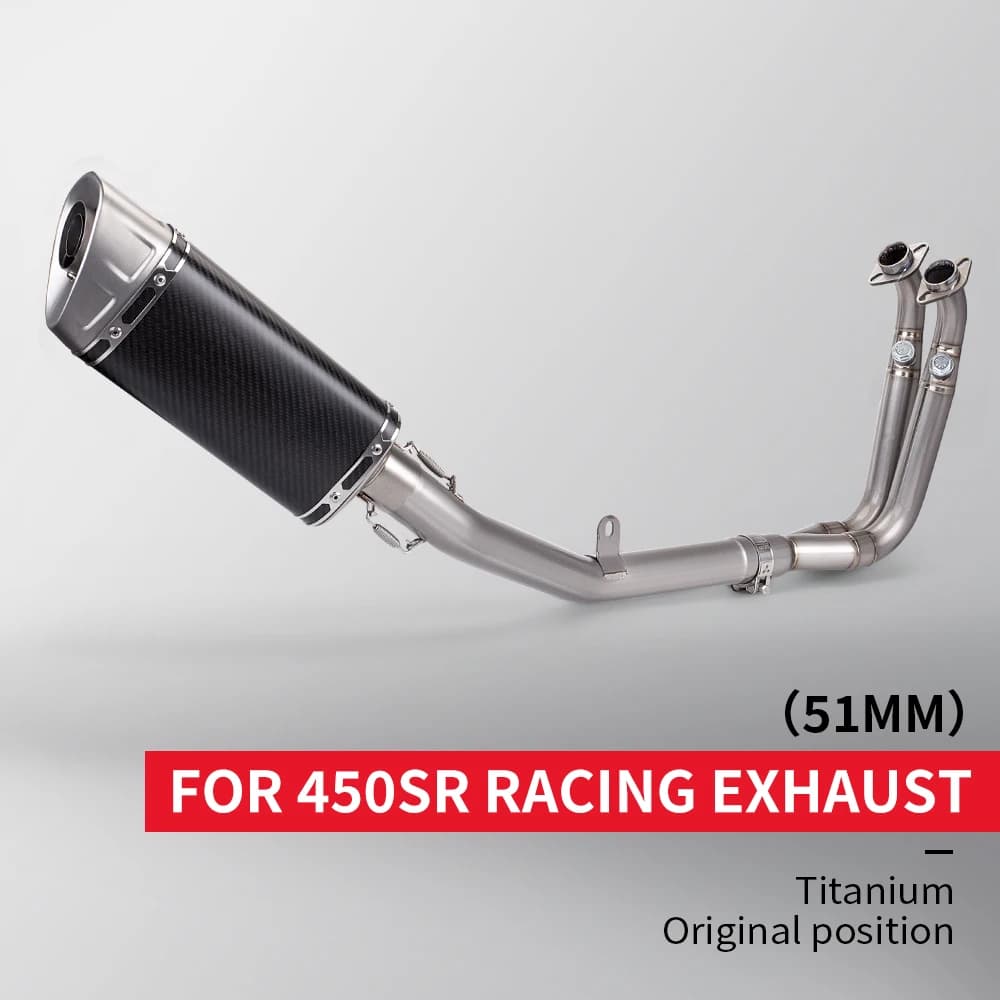 For CF 450SR Full Exhaust System 51mm Titanium alloy Motorcycle Exhaust Muffler Moto Escape 450sr Exhaust