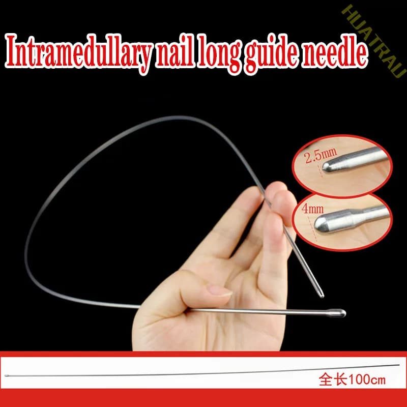 Orthopaedic instruments medical developing intramedullary nail ball head probe PFNA soft guide pin wire titanium nickel needle