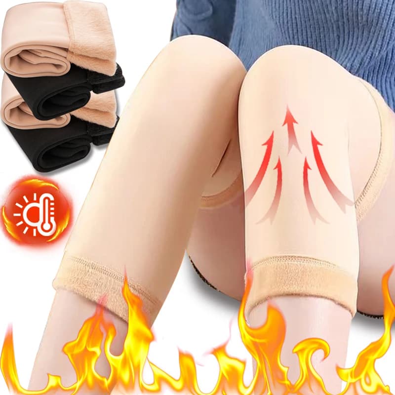 2023 Winter Warm Knee Pads Plush Leg Warmers Women Men Old People Cold Leg Arthritis Kneepad Support Rabbit Fur Running Home Sox