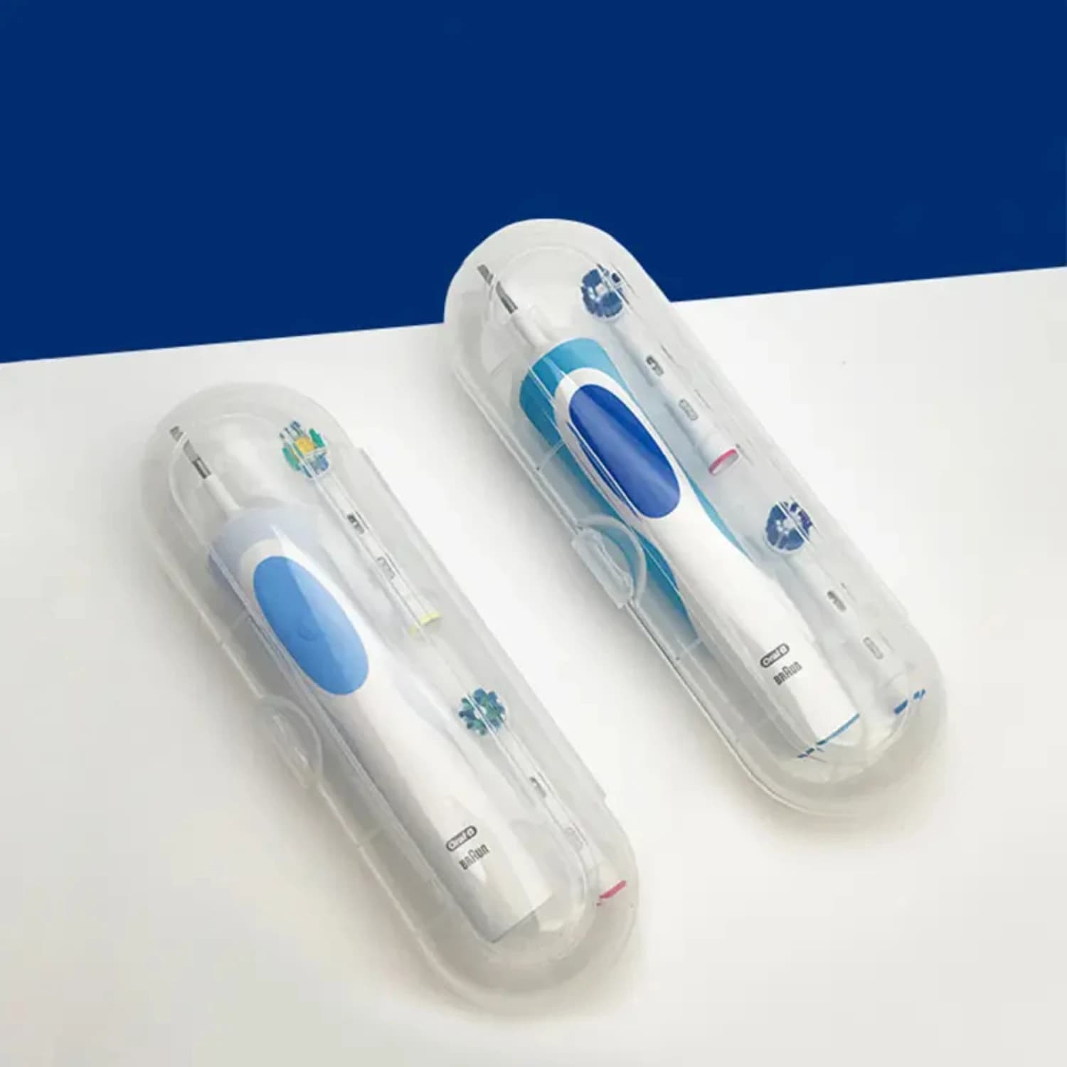 Portable Transparent Electric Toothbrush Storage Box for Travel, 1pc Baby tooth brush Toothbrush boys Travel brush Tong schaper