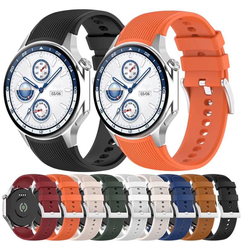 1:1 Official Silicone Band For OnePlus Watch 3 2 2R Strap Replacement Correa Wristband For Oppo Watch X X2 No Gaps Bracelet Belt