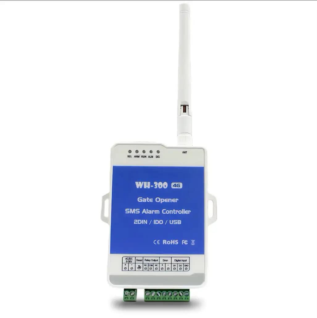 4G GSM WH-300 with APP control Gate Opener Relay 2 Digital Inputs Switch Remote Controller Alarm