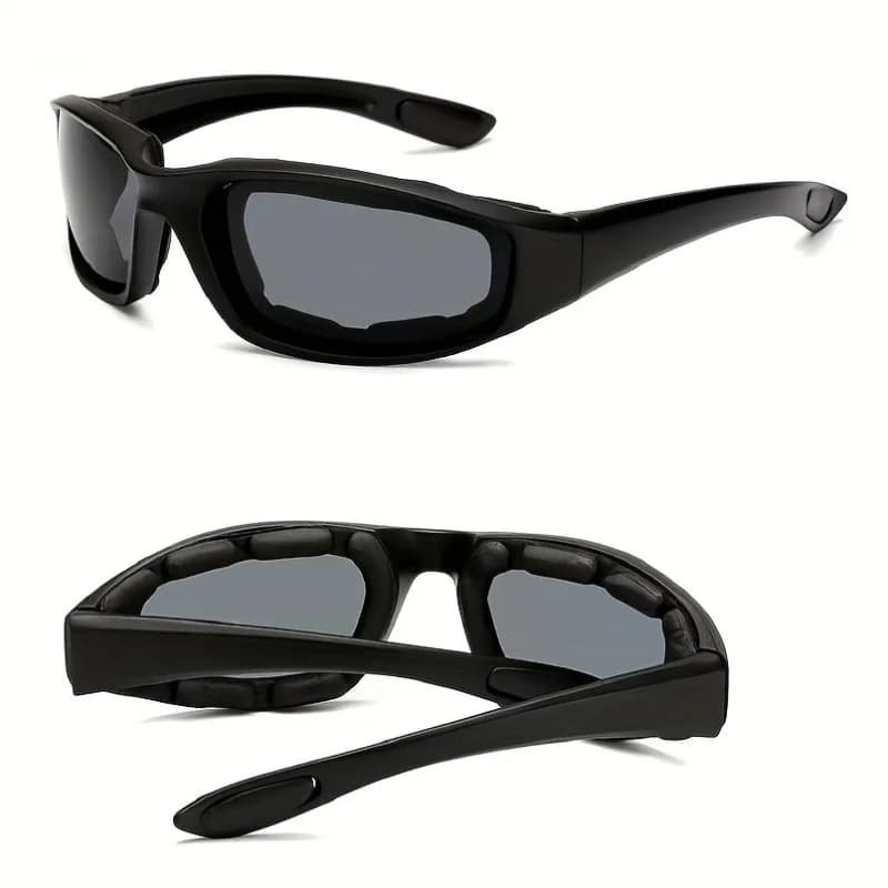 1pc Sports Glasses Combo, Windproof Cycling Eyewear Outdoor Glasses With Yellow & Grey Lenses Durable Frame Athletic Accessories