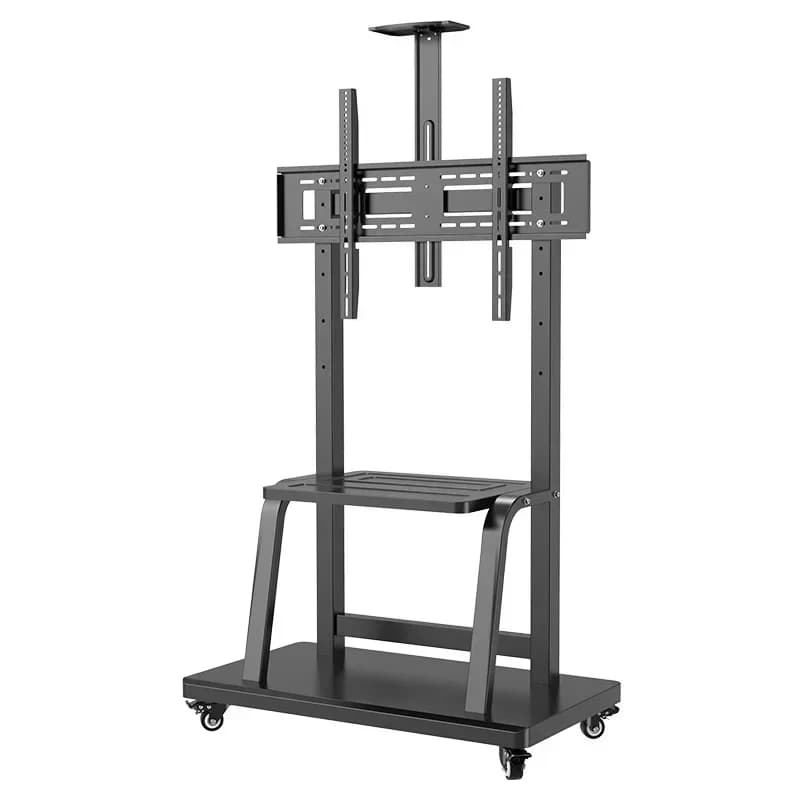 Tv Flat-Panel Mobile Stroller, Tv Stand With Wheels/Multi-Touch Screen Floor Stand With Wheels