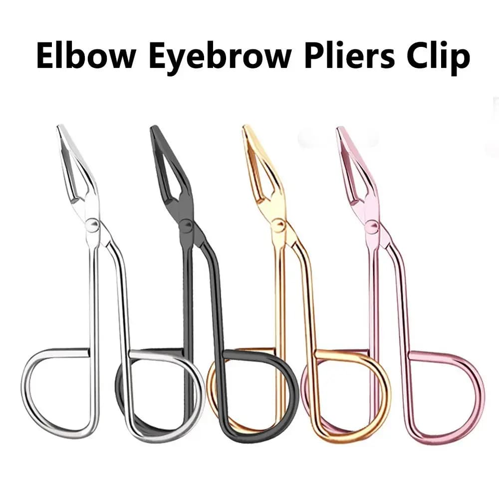Makeup Beauty Tools Nose Lip Hair Pliers Face Hair Removal Elbow Eyebrow Pliers Clip Hair Plucker Hairgripping Eyebrow Tweezers