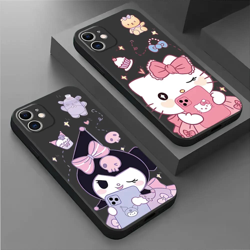 Sanrio Kuromi Hello Kitty Case for Motorola Moto Edge 40 Pro G9 Plus Edge 30 Neo G200 5G Edge 20 Pro One Fusion Plus Cover