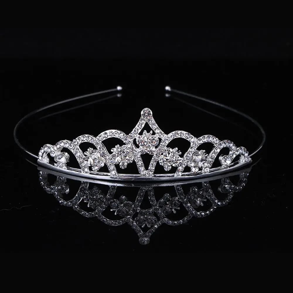 Exquisite Princess Crystal Tiara Crown Headband Children Girls Love Bride Prom Wedding Party Accessories Jewelry Gifts New