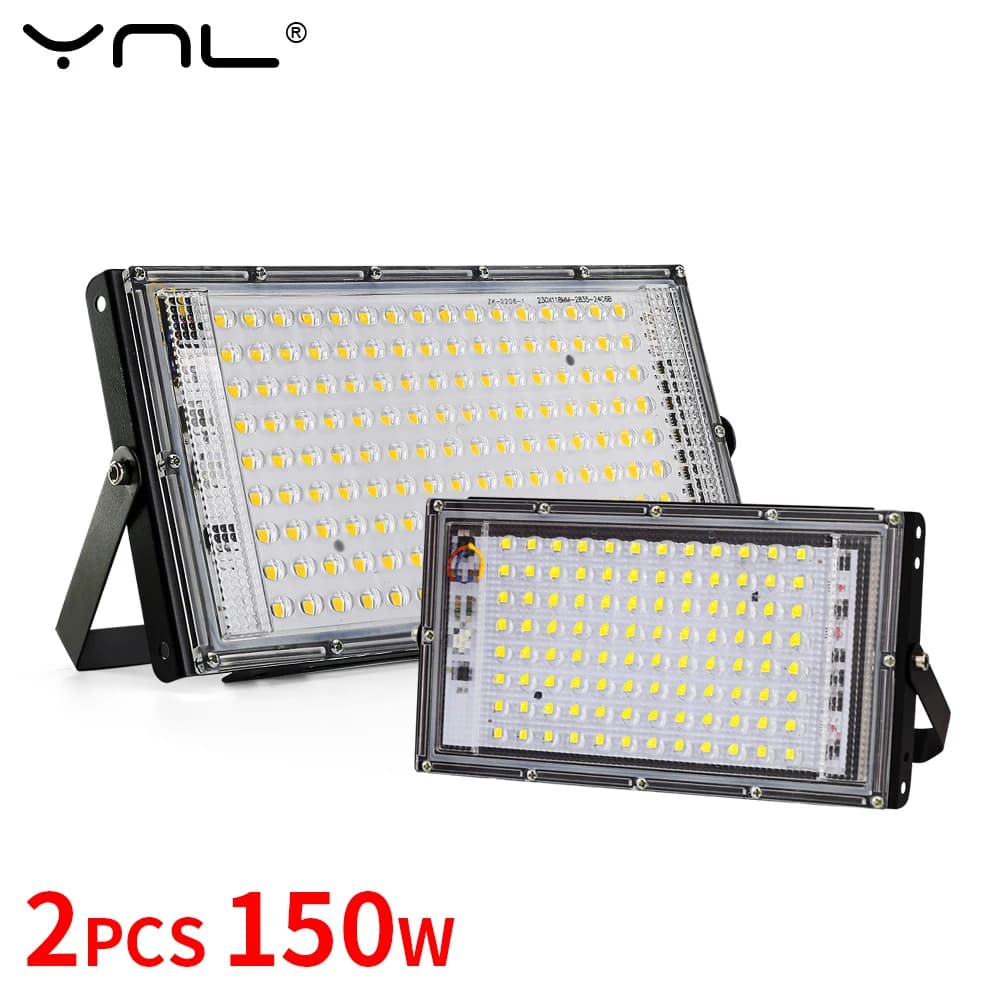 50W 100W 150W Led Flood Light IP65 Waterproof AC 220V Outdoor Floodlight Spotlight LED Reflector Street Lamp Wall Flood Lights