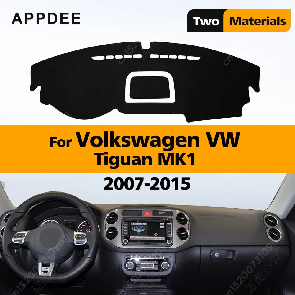 Car Dashboard Cover For Volkswagen VW Tiguan MK1 2007 2008 2009 2010 2011 2012 2013 2014 2015 Dash Mat Carpets Car Accessories