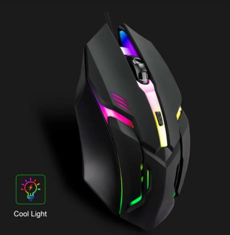 2025 Latest High-Quality Ergonomic Gaming Mouse for Desktop and Laptop Computers,4-Button USB RGB Backlit Mouse