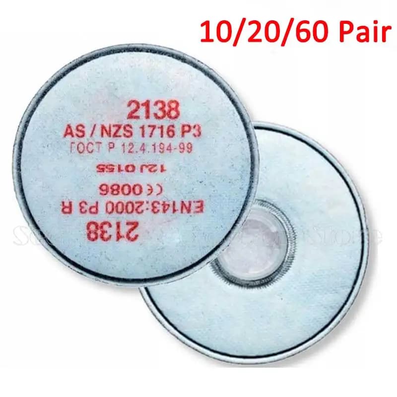 2135/2138 P3 R Particulate Filter with Nuisance Level for 3m 6800 7502 6200 Series Respirator Dust Mask