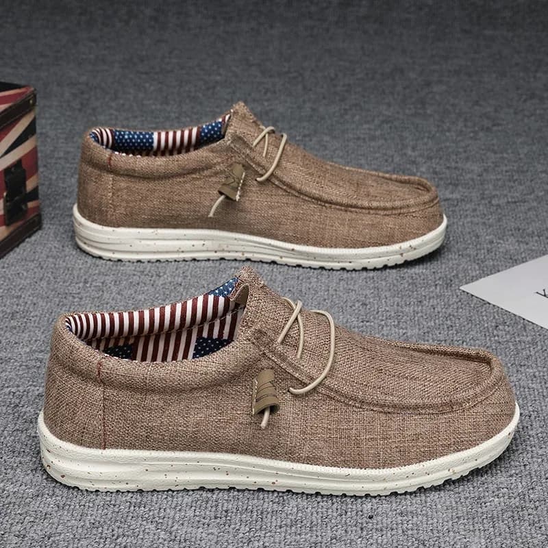 Men's Mesh Loafers Autumn Mens Vulcanized Shoes Breathable Lightweight Hiking Outdoor Sports Shoes Zapato Abierto Scarpa Aperta