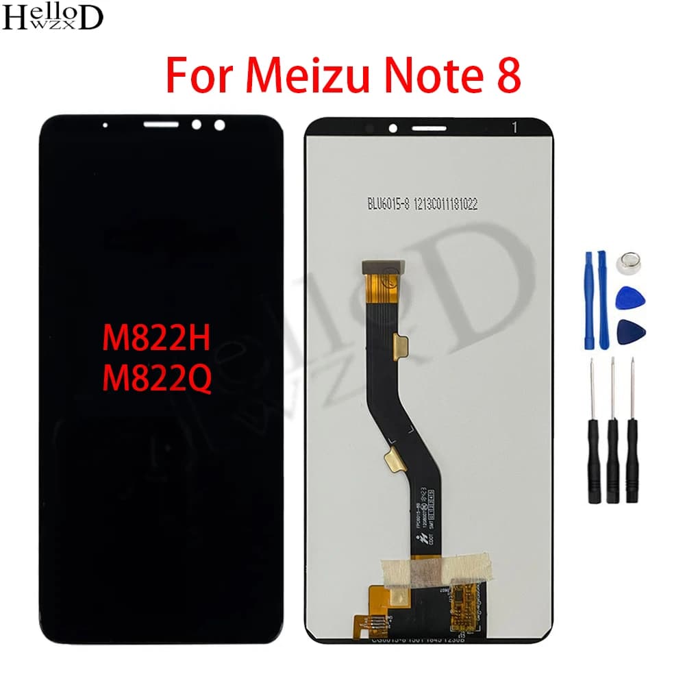 6.0 inch LCD For Meizu Note 8 M822H M822Q LCD Display Touch Screen Digitizer Assembly Replacement
