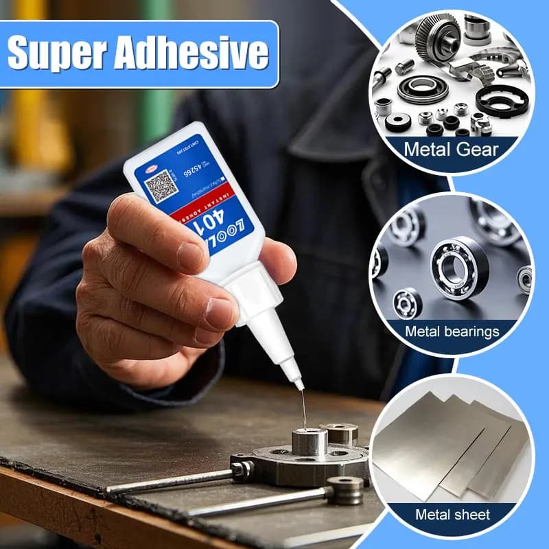 20ml, strong transparent 401 adhesive, rubber repair, multifunctional adhesive for metal plastic parts. Excellent bonding tool.