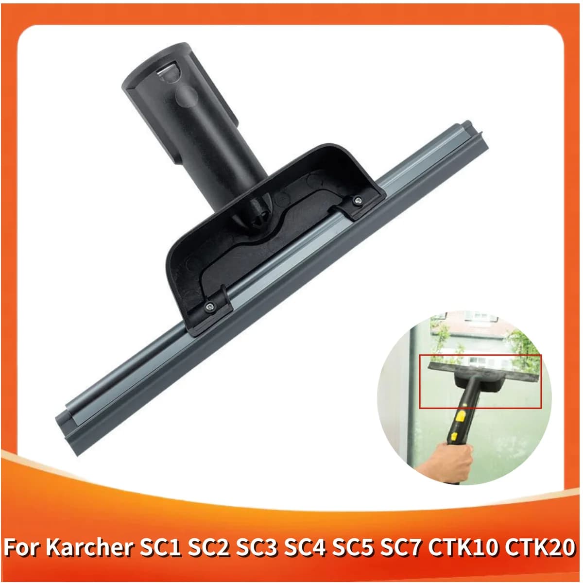 Window Nozzle Scraper Round Brush For Karcher SC1 SC2 SC3 SC4 SC5 SC7 CTK10 CTK20 Steam Engine Part Glass Cleaning Brush