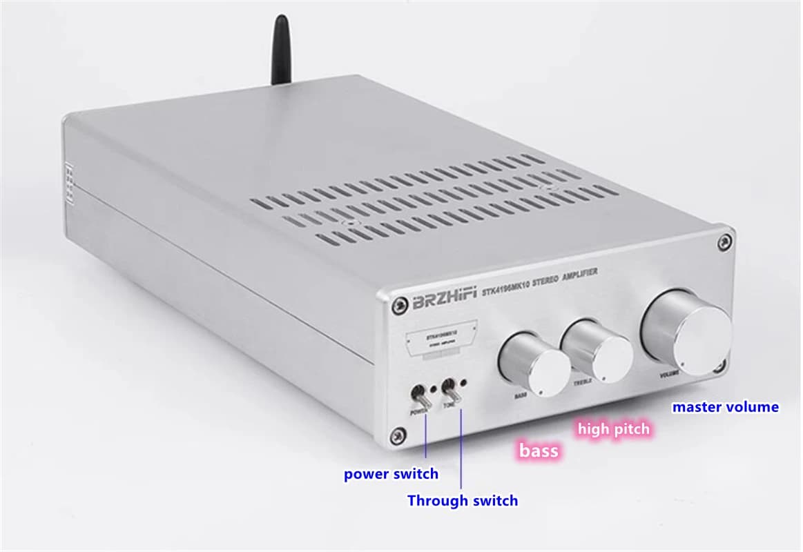 STK4196MK10/STK4174 Bluetooth 5.0 HIFI Fever Amplifier 50WX2@8 Ω Class AB Amplifier 4-16Ω