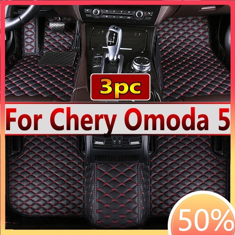 Luxury Car Floor Mats For Chirey Chery Omoda 5 C5 Fownix FX 2022 2023 2024 Waterproof Pads Car Carpet Floor Mats Car Accessories
