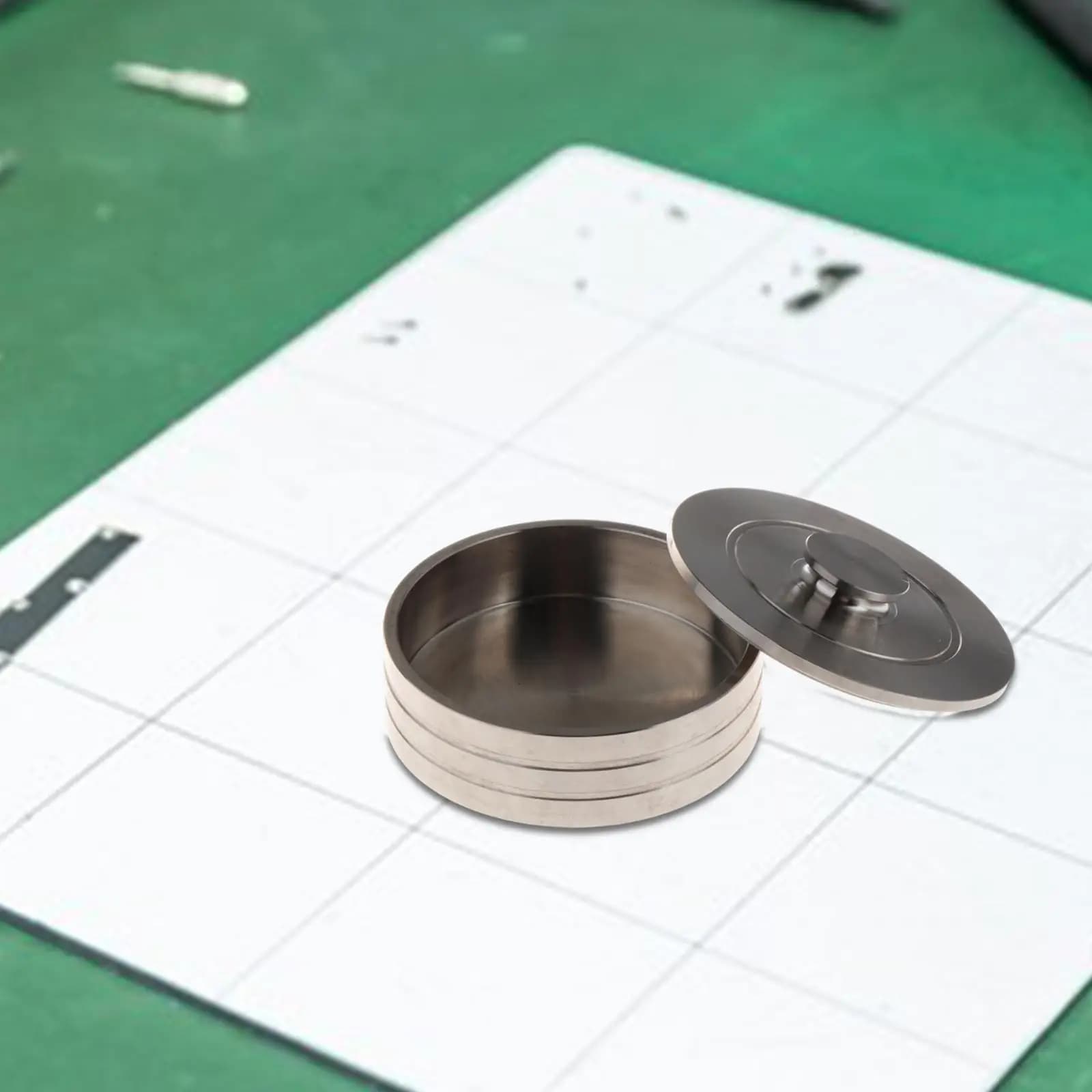 Watch Oil Dip Tool Stainless Steel with Cover Container Box Watch Oil Cup