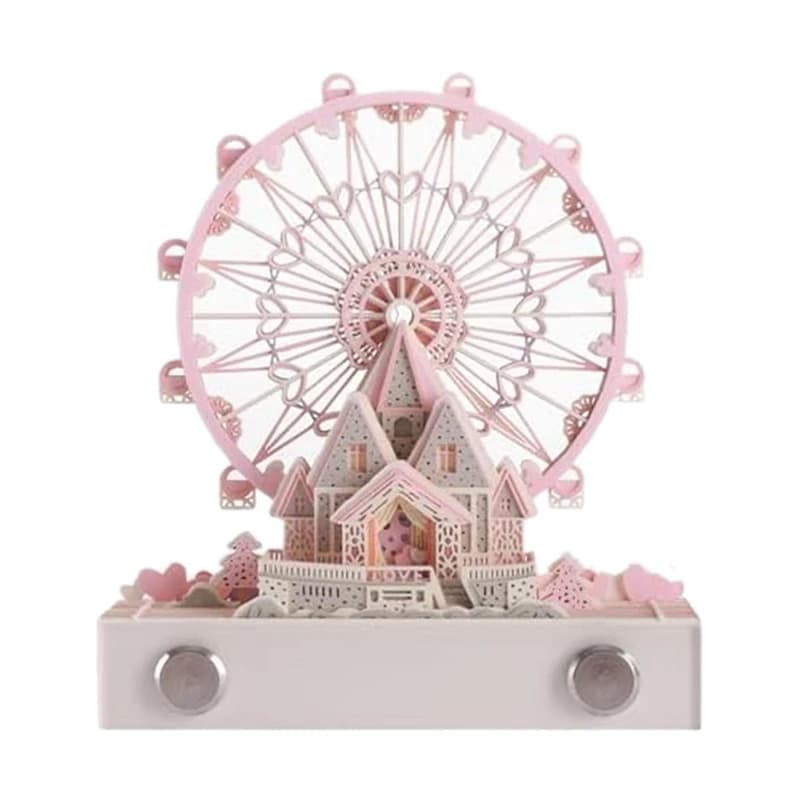 3D Notepad Desk Calendar With Lights, 2024 Calendar 3D Notepad Artopad Engraving, Artist Desk Calendar