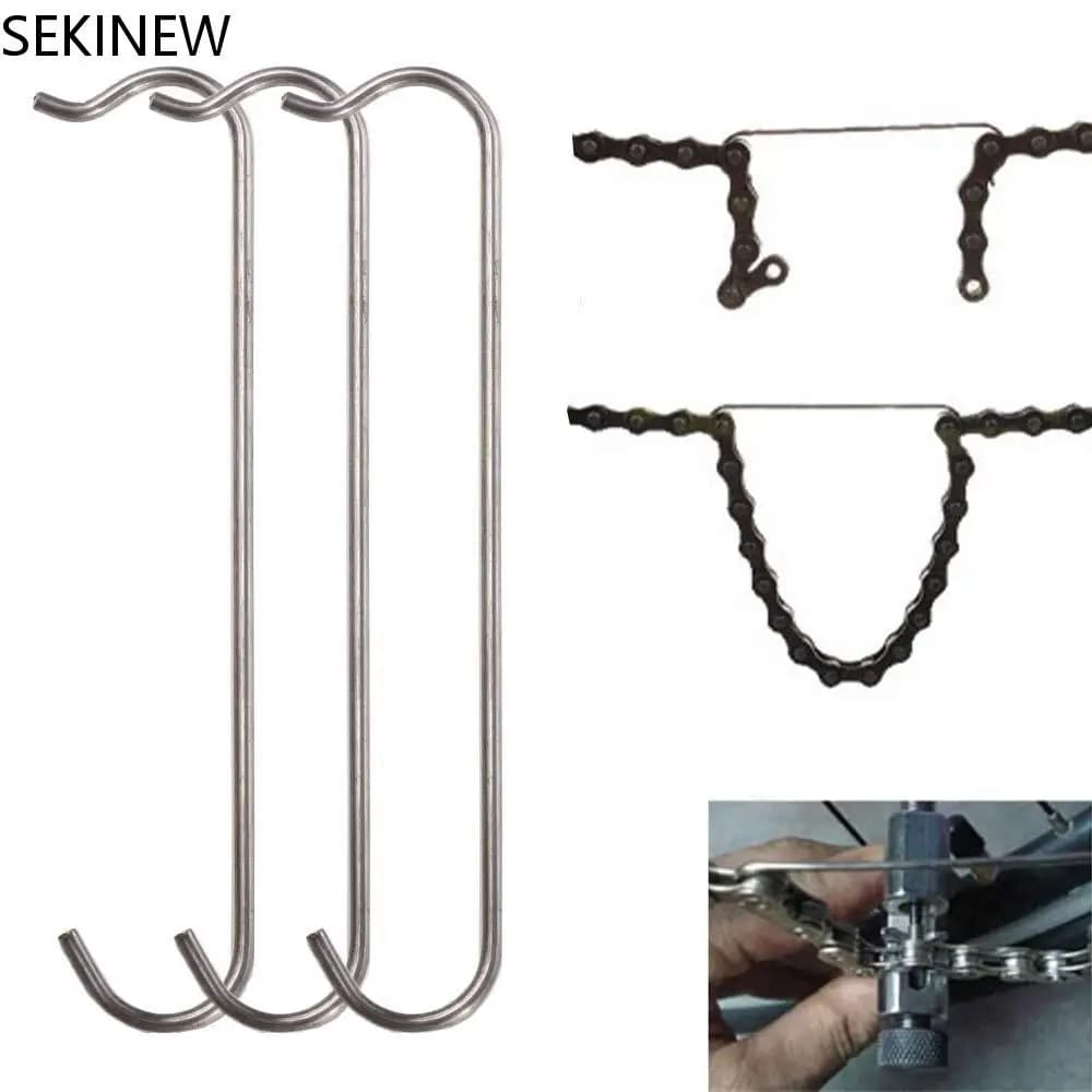 Bicycle Chain Hook Bike Chain Hook Bike Repair Tool Stainless Steel Connecting Aid Bicycle Repaire Maintenance Bike Accessories