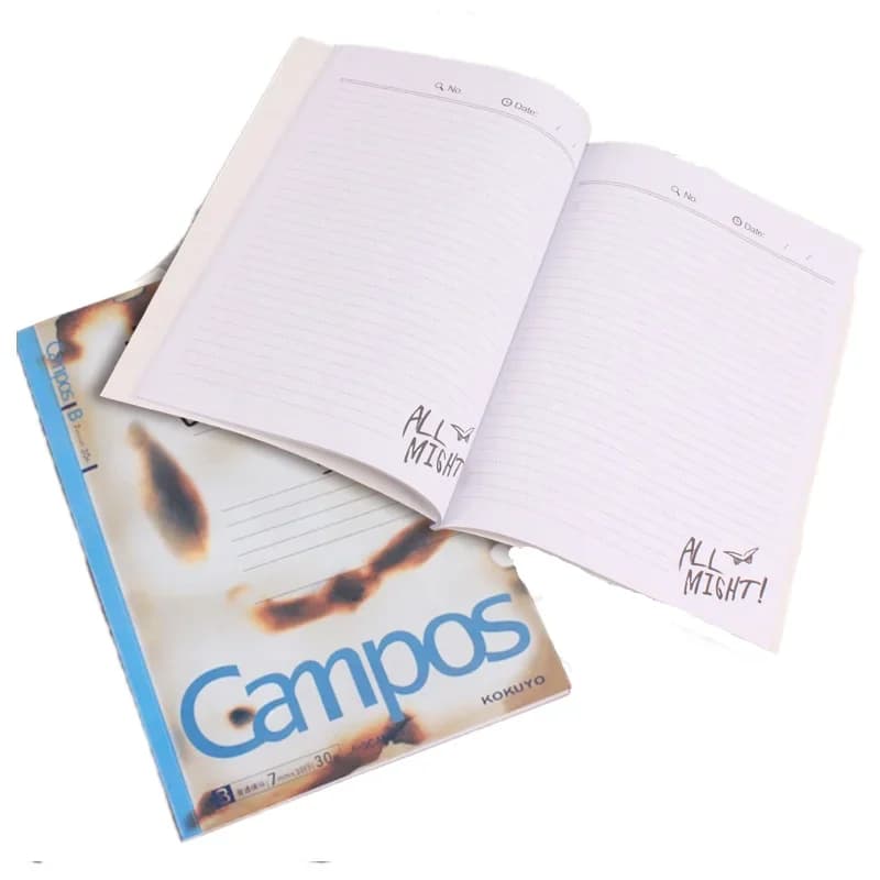 Cosplay Two Styles Anime My Hero Academia Notebook Midori Valley Iku Deku All Might Props Notebook Student Stationery Book