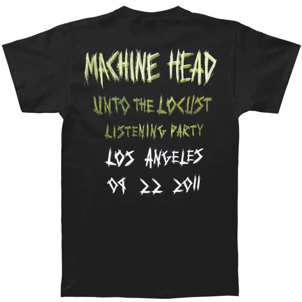 Men'S Machine Head Listening Party T Shirt Xx Large Black
