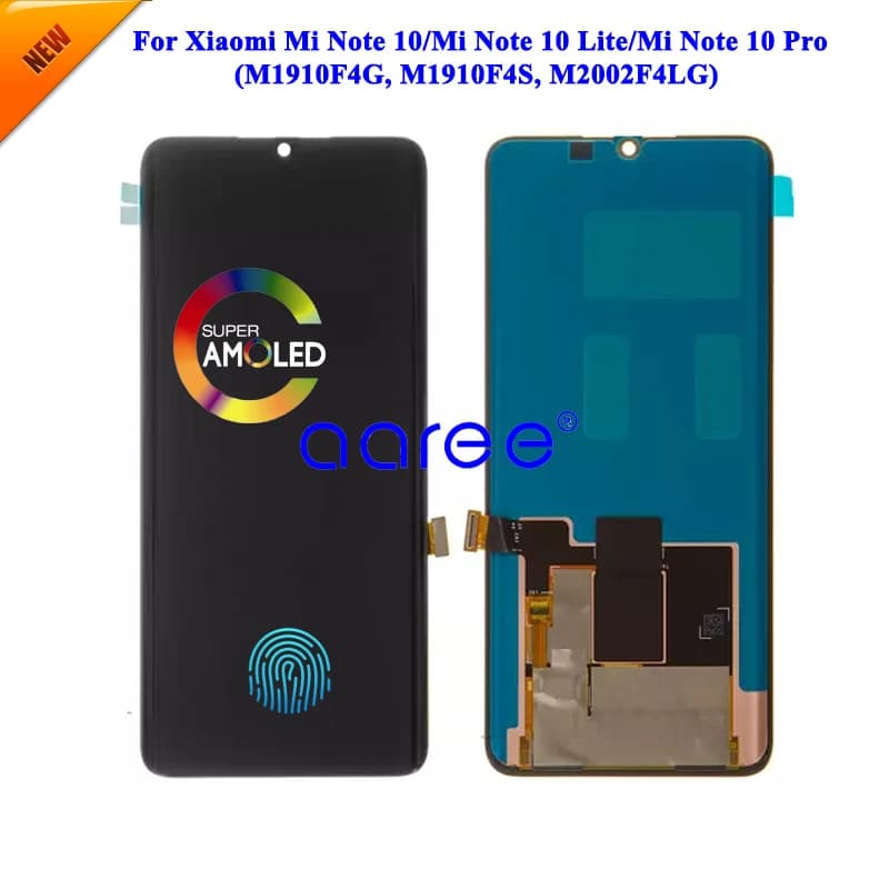 AMOLED LCD Display For Xiaomi Mi Note 10 Lite LCD For Xiaomi Mi note 10 LCD Display LCD Screen Touch Digitizer Assembly
