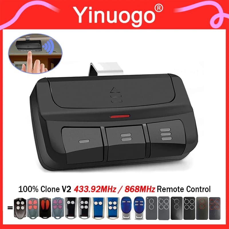 For Remote Control Garage 433.92MHz 868MHz Compatible With PHOENIX PHOENIX2 PHOENIX4 PHOX2 PHOX4 HANDY TXC4 TRC4 TSC4