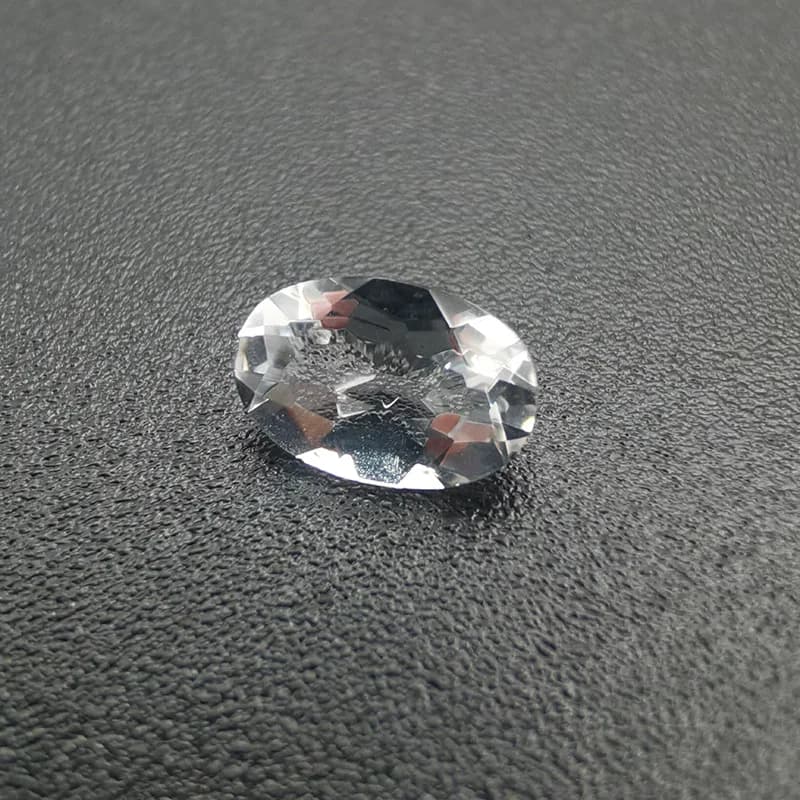Big Size Oval 10*12mm-15*20mm Authentic Natural White Topaz Facet Eye Clear High Quality Loose Gemstones For Jewelry 5pcs A Lot