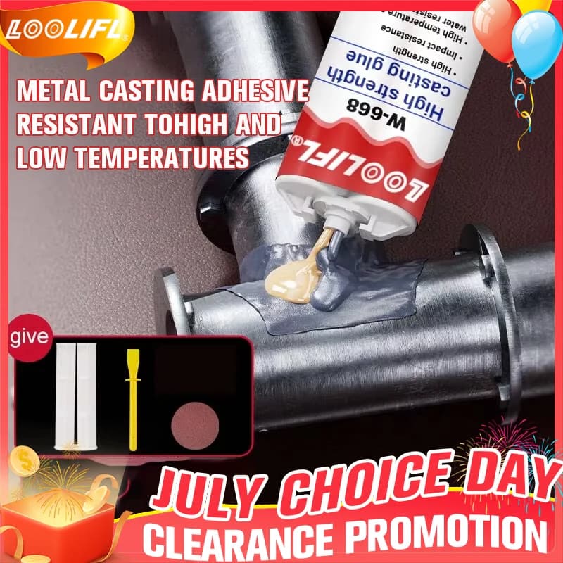 Metal Repair Glue, 1.76 oz Waterproof Epoxy Casting Adhesive, The Strongest Welding and Liquid Filler for Metals,Stainless Steel