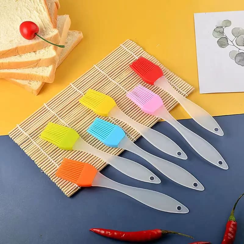 Oil Brush Kitchen Pancake Edible Baking Brush Household Pancake High Temperature Resistant Non-Shedding Barbecue Silicone Oil