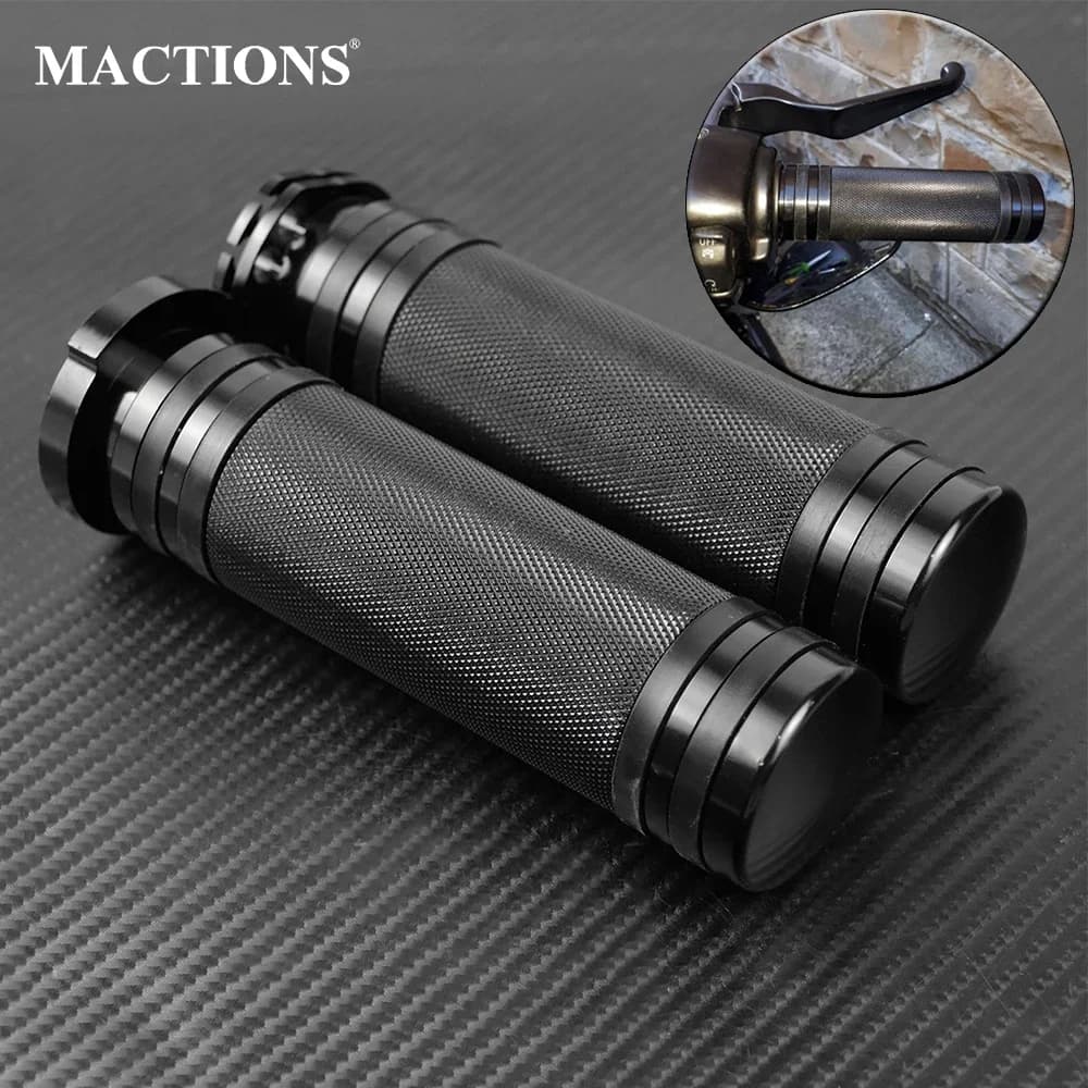 Motorcycle Black 1"25mm Hand Grips Aluminum For Harley Sportster 883 1200 XL VRSC Touring Dyna Softail Custom 96-UP Handle Bar