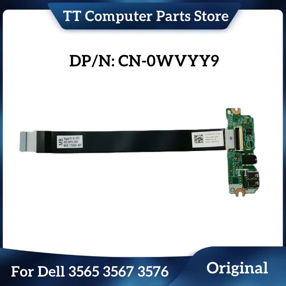 TT New Original For DELL Inspiron 3468 3467 3567 3568 Laptop USB Audio Board With Cable WVYY9 0WVYY9 16A07-1 Fast Ship