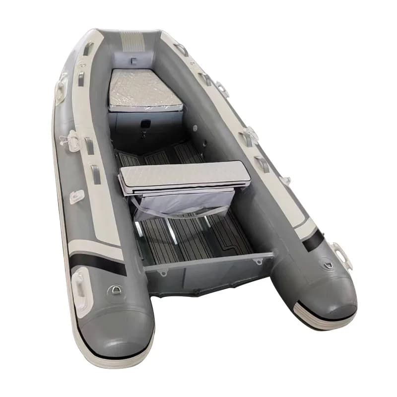 Latest Style Inflatable Boat 5 People Rescue Sport Speed Fishing Lure Boat With Motor Customized